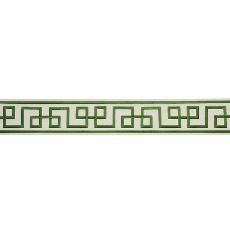 Schumacher Octavius Tape trim in Green (77340)