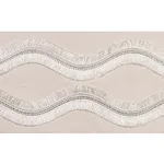 74331 | Ogee Embroidered Tape - Blush Schumacher Ogee Embroidered Tape trim in Blush (74331)