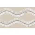 74330 | Ogee Embroidered Tape - Neutral Schumacher Ogee Embroidered Tape trim in Neutral (74330)