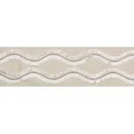 74330 | Ogee Embroidered Tape - Neutral Schumacher Ogee Embroidered Tape trim in Neutral (74330)