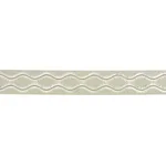 74335 | Ogee Embroidered Tape - Seaglass Schumacher Ogee Embroidered Tape trim in Seaglass (74335)