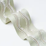 74335 | Ogee Embroidered Tape - Seaglass Schumacher Ogee Embroidered Tape trim in Seaglass (74335)