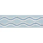 74332 | Ogee Embroidered Tape - Sky Schumacher Ogee Embroidered Tape trim in Sky (74332)