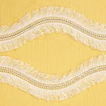 74333 | Ogee Embroidered Tape - Yellow Schumacher Ogee Embroidered Tape trim in Yellow (74333)