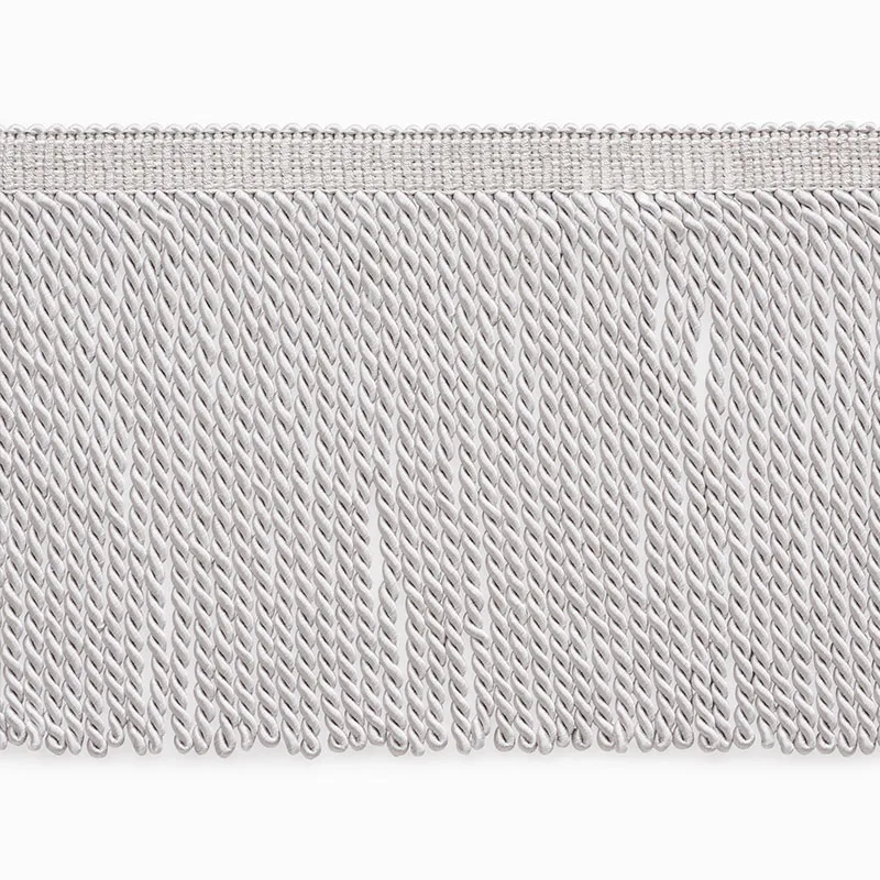 Schumacher Olivier Silk Bullion trim in Dove (74741)
