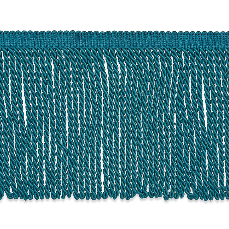 Schumacher Olivier Silk Bullion trim in Peacock (74746)