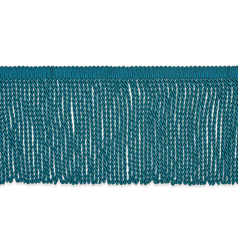 Schumacher Olivier Silk Bullion trim in Peacock (74746)
