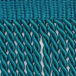 Schumacher Olivier Silk Bullion trim in Peacock (74746)