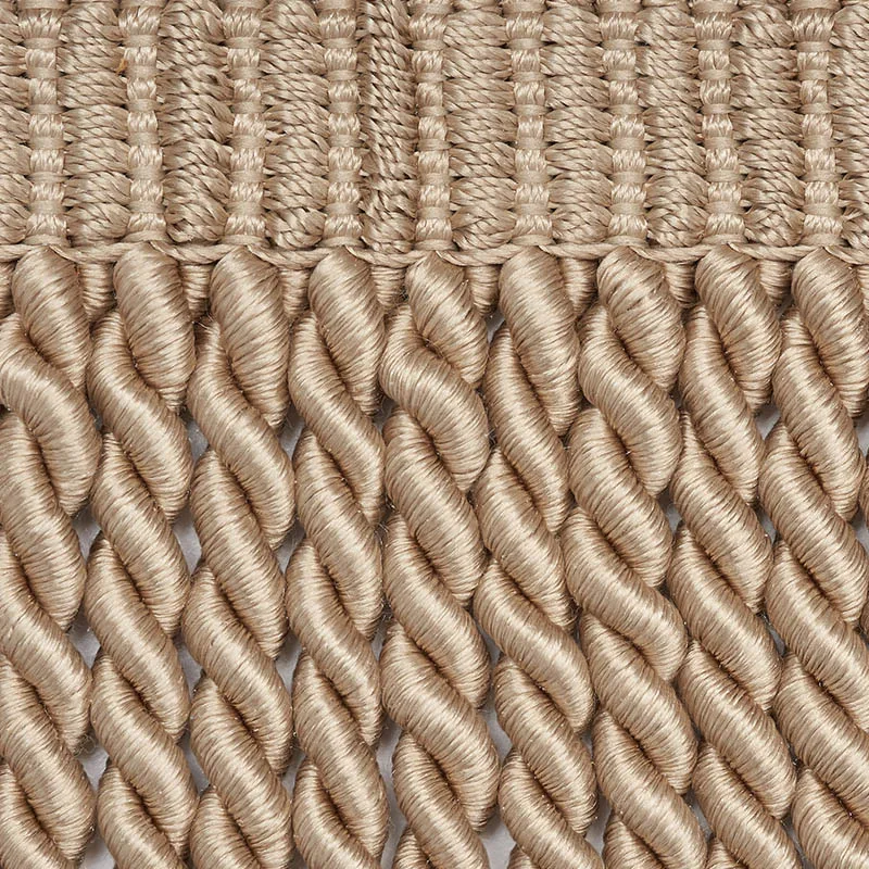 Schumacher Olivier Silk Bullion trim in Sand (74749)