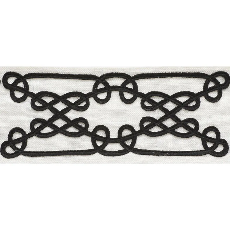Schumacher Ormond Tape trim in Black (75352)