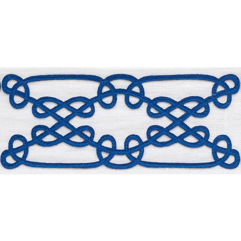 Schumacher Ormond Tape trim in Blue (75350)