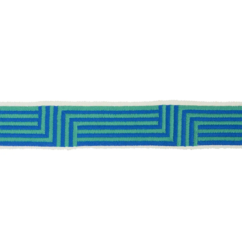 Schumacher Osilas Tape trim in Peacock (77470)