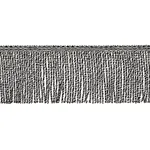82833 | Outdoor Boullion Fringe Trim - Black Schumacher Outdoor Boullion Fringe Trim in Black (82833)