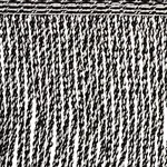 82833 | Outdoor Boullion Fringe Trim - Black Schumacher Outdoor Boullion Fringe Trim in Black (82833)