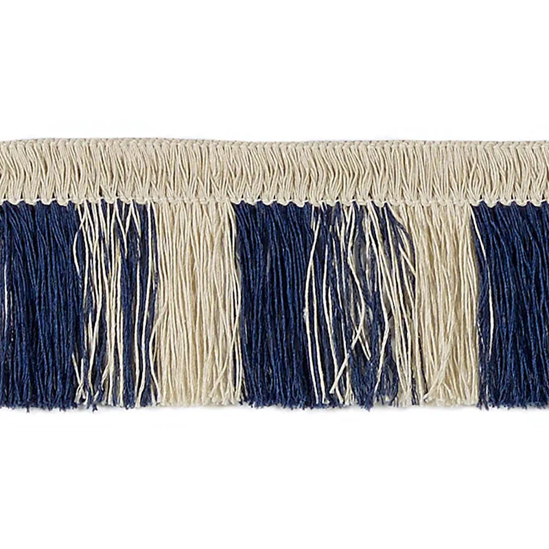 Schumacher Palm Frond trim in Marine (69281)