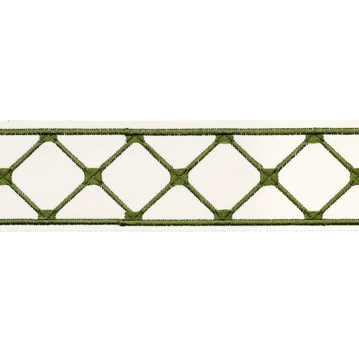 Schumacher Parisian Bamboo trim in Green (84600)