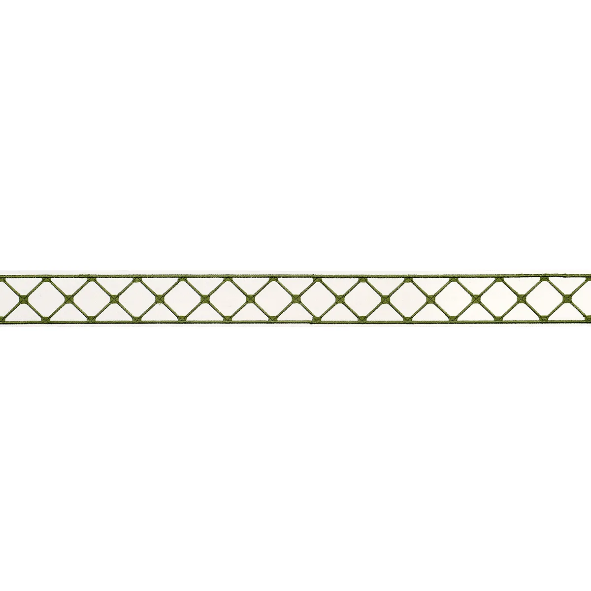 Schumacher Parisian Bamboo trim in Green (84600)