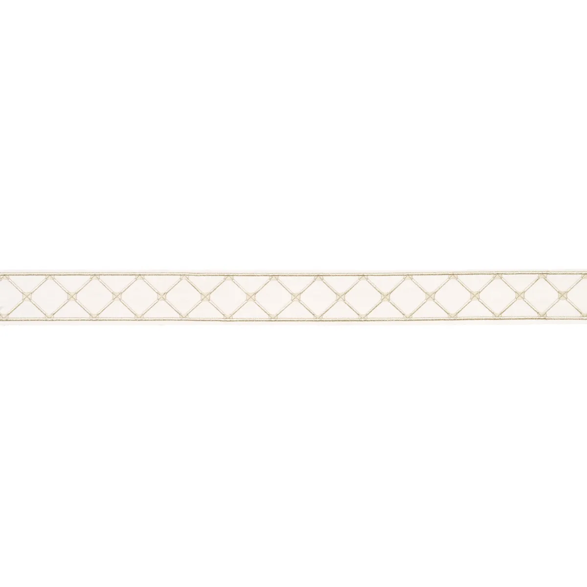 Schumacher Parisian Bamboo trim in Ivory (84603)