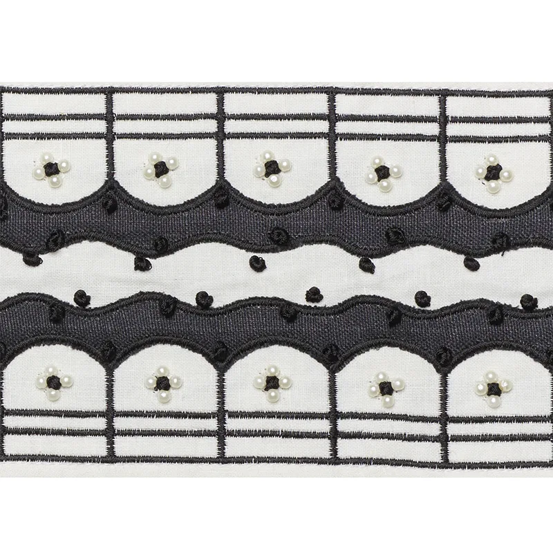 Schumacher Perla Tape trim in Noir (74381)