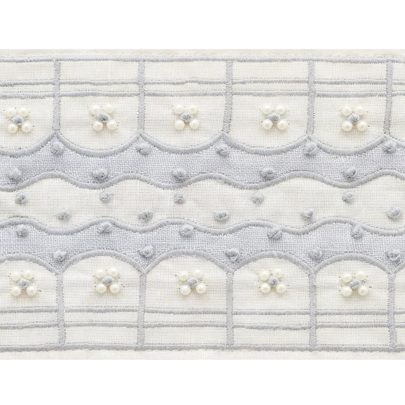 Schumacher Perla Tape trim in Powder Blue (74380)