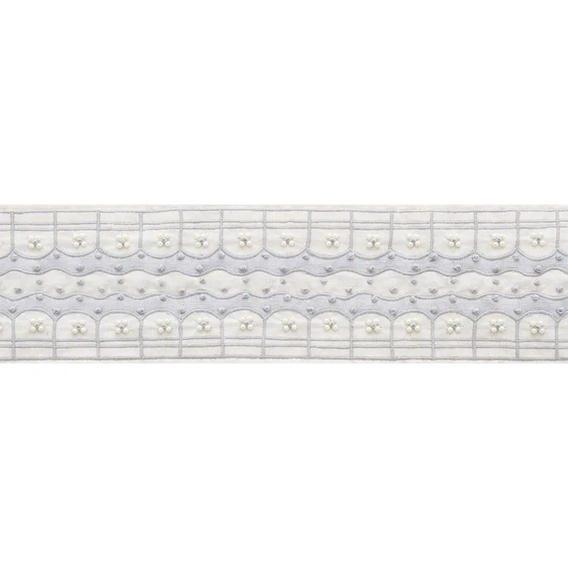 Schumacher Perla Tape trim in Powder Blue (74380)