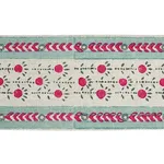 79102 | Pica Bella Hand Blocked Tape - Magenta & Pistachio Schumacher Pica Bella Hand Blocked Tape trim in Magenta & Pistachio (79102)