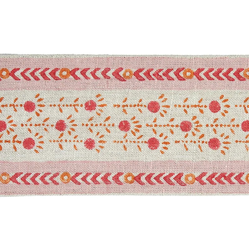 79100 | Pica Bella Hand Blocked Tape – Pink & Orange