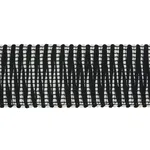 Schumacher Pierce Tape Indoor/Outdoor trim in Black (79411)