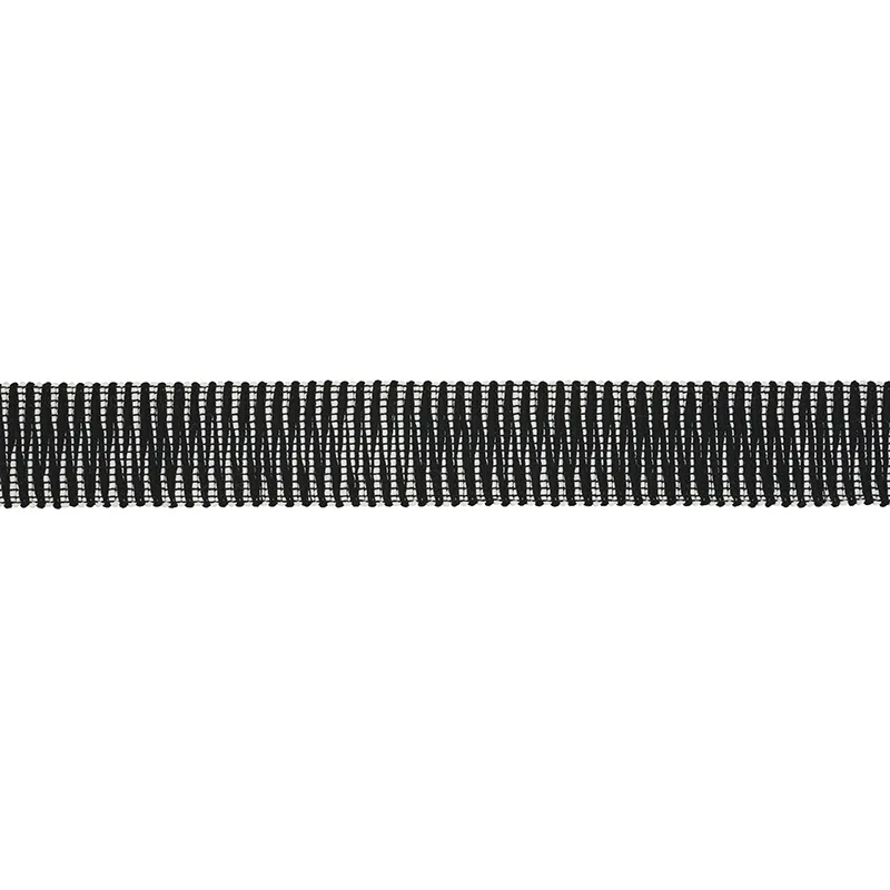 Schumacher Pierce Tape Indoor/Outdoor trim in Black (79411)