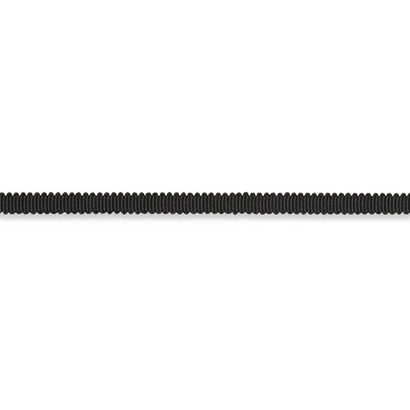 Schumacher Pierre Silk Gimp Extra Narrow trim in Black (74631)