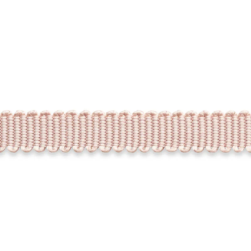 Schumacher Pierre Silk Gimp Extra Narrow trim in Blush (74636)