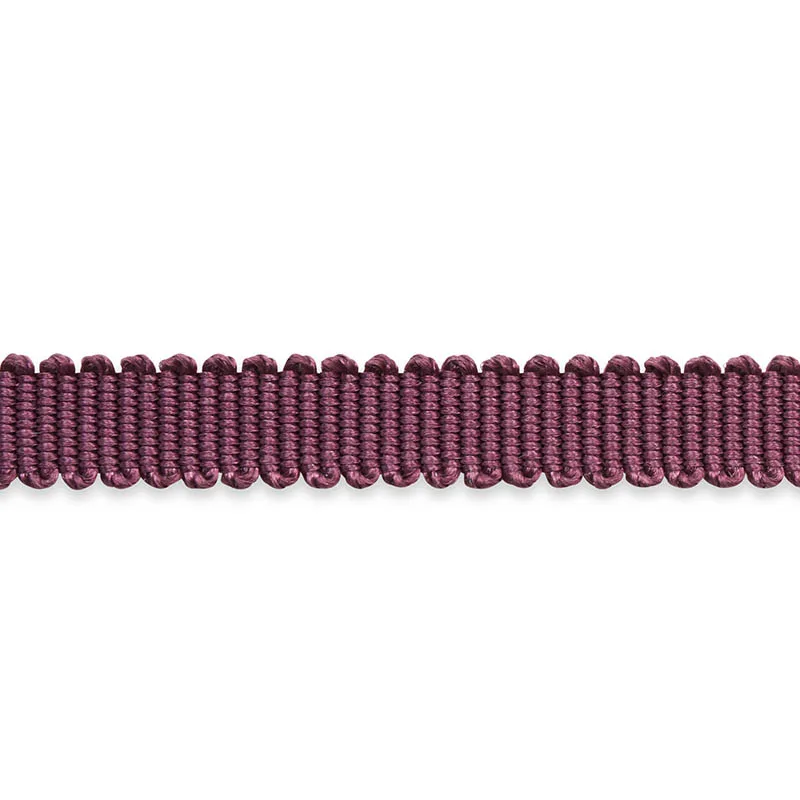 Schumacher Pierre Silk Gimp Extra Narrow trim in Eggplant (74635)