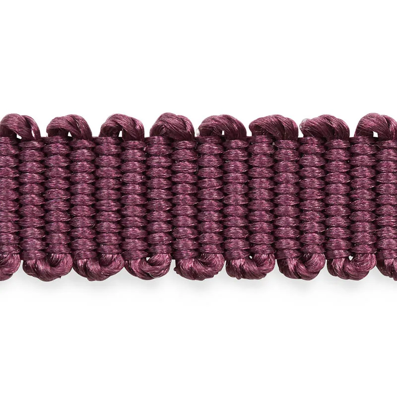 74635 | Pierre Silk Gimp Extra Narrow - Eggplant Schumacher Pierre Silk Gimp Extra Narrow trim in Eggplant (74635)