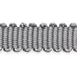 74633 | Pierre Silk Gimp Extra Narrow - Grey Schumacher Pierre Silk Gimp Extra Narrow trim in Grey (74633)