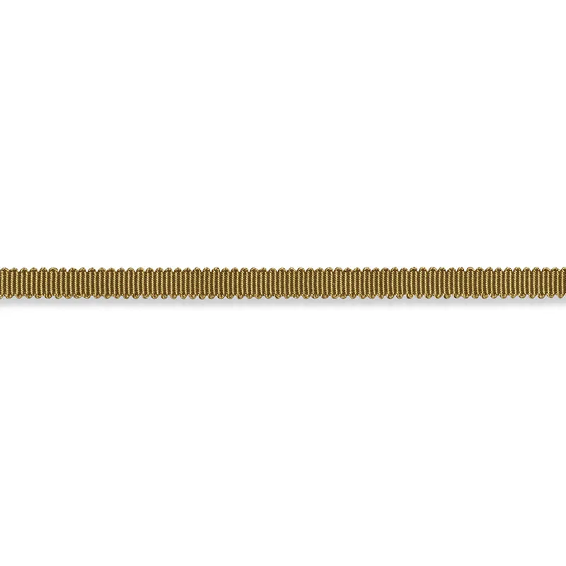 Schumacher Pierre Silk Gimp Extra Narrow trim in Olive (74625)