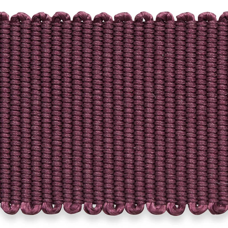 74675 | Pierre Silk Gimp Medium - Eggplant Schumacher Pierre Silk Gimp Medium trim in Eggplant (74675)