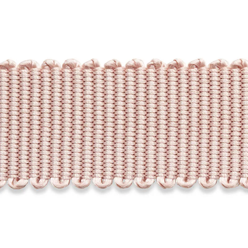 74656 | Pierre Silk Gimp Narrow - Blush Schumacher Pierre Silk Gimp Narrow trim in Blush (74656)