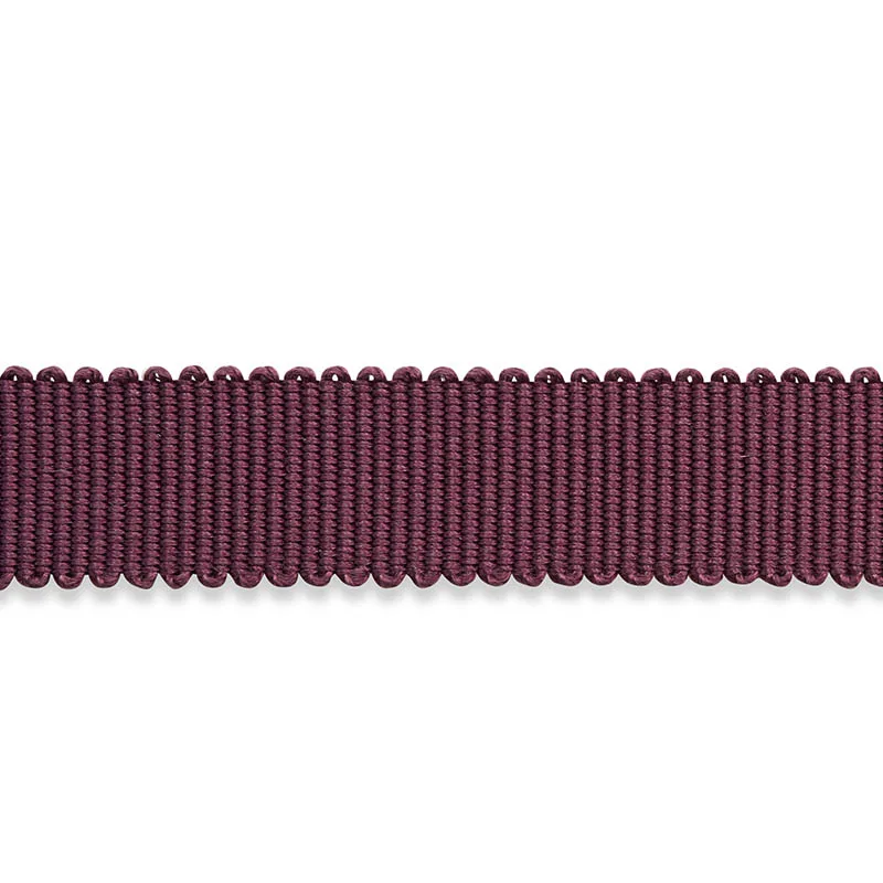Schumacher Pierre Silk Gimp Narrow trim in Eggplant (74655)
