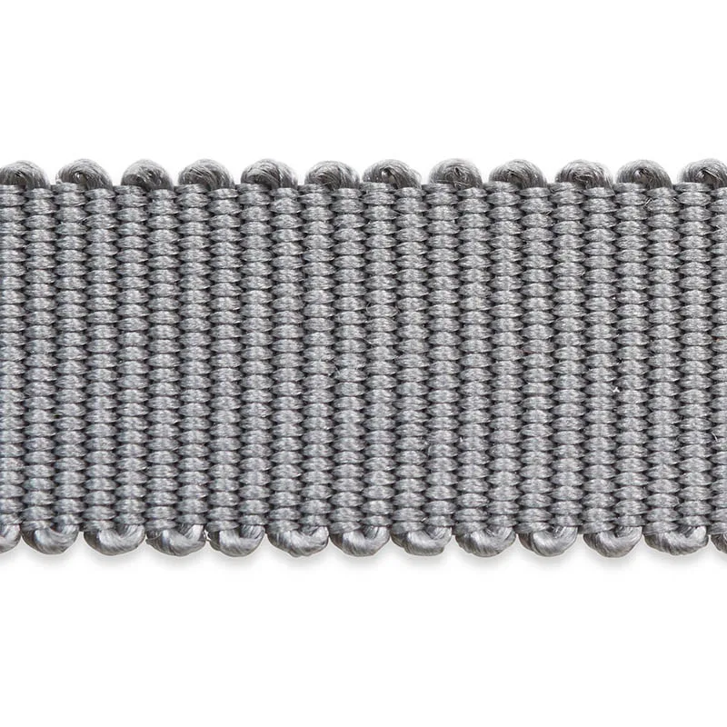 74653 | Pierre Silk Gimp Narrow - Grey Schumacher Pierre Silk Gimp Narrow trim in Grey (74653)