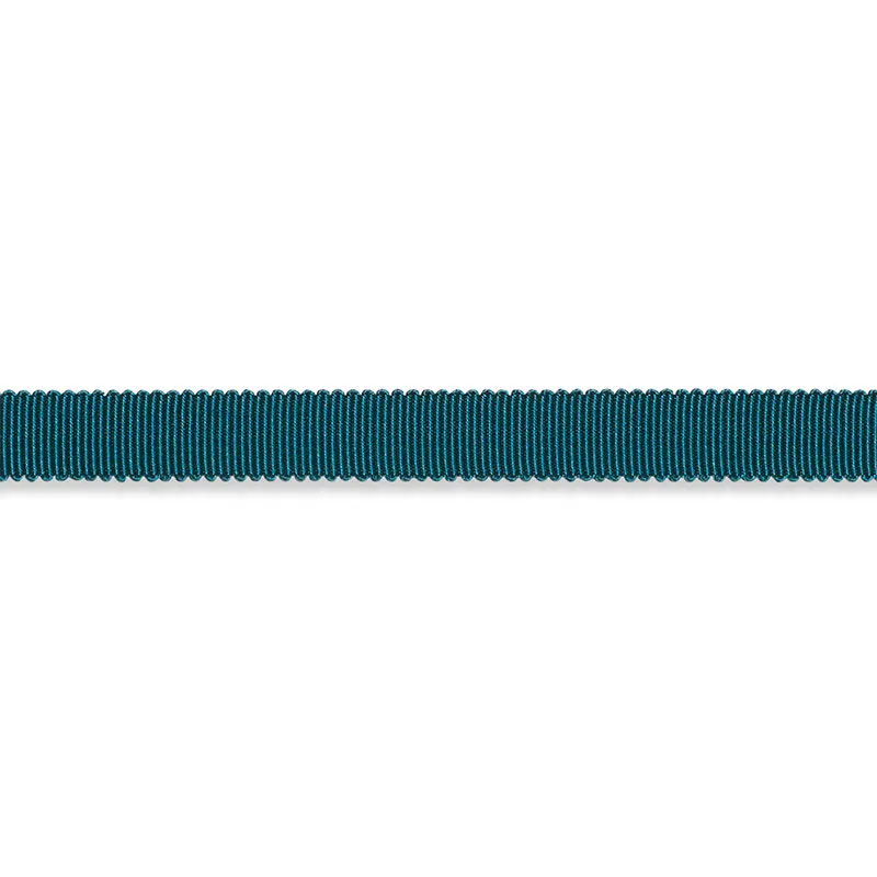 Schumacher Pierre Silk Gimp Narrow trim in Peacock (74647)
