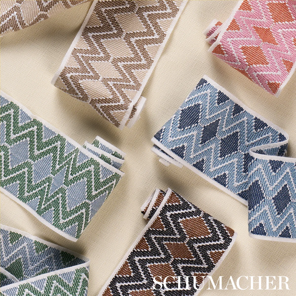 84101 | Pinula Tape - Tide Schumacher Pinula Tape trim in Tide (84101)
