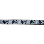 181254 | Plato Tape - Black and Sky Schumacher Plato Tape trim in Black and Sky (181254)