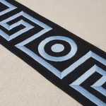 181254 | Plato Tape - Black and Sky Schumacher Plato Tape trim in Black and Sky (181254)