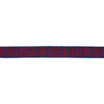 181253 | Plato Tape - Navy and Red Schumacher Plato Tape trim in Navy and Red (181253)