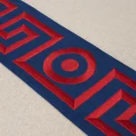 181253 | Plato Tape - Navy and Red Schumacher Plato Tape trim in Navy and Red (181253)