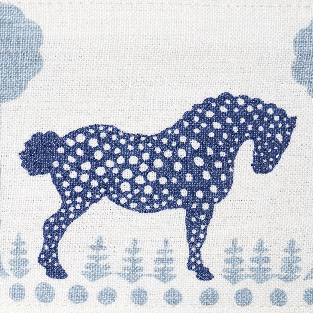 82811 | Polka Dot Pony Tape - Blue Schumacher Polka Dot Pony Tape trim in Blue (82811)