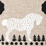 Schumacher Polka Dot Pony Tape trim in Natural (82810)