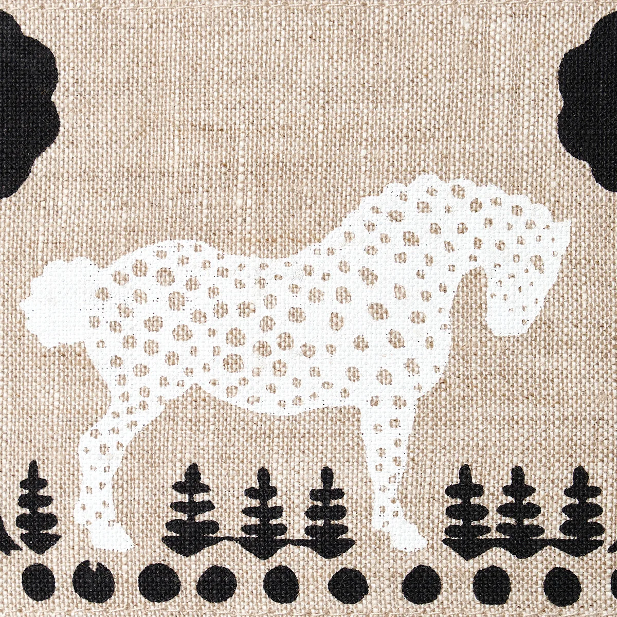 Schumacher Polka Dot Pony Tape trim in Natural (82810)