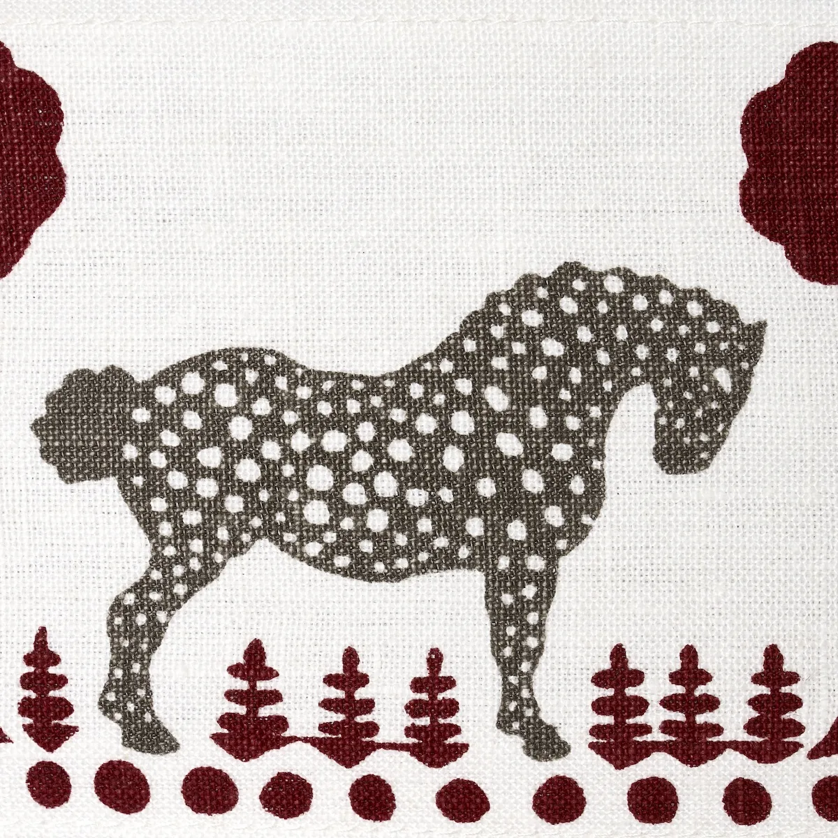 82813 | Polka Dot Pony Tape - Red Schumacher Polka Dot Pony Tape trim in Red (82813)