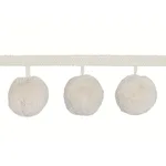 84770 | Pom Pom Trim - Ivory Schumacher Pom Pom Trim in Ivory (84770)